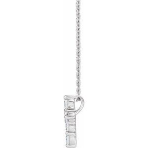 Lab-Grown Diamond Cross Necklace
