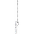Lab-Grown Diamond Cross Necklace