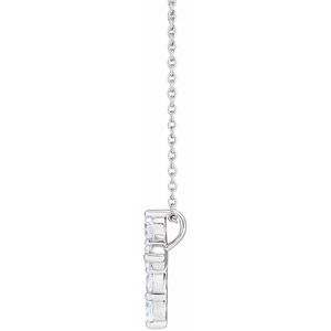 Lab-Grown Diamond Cross Necklace