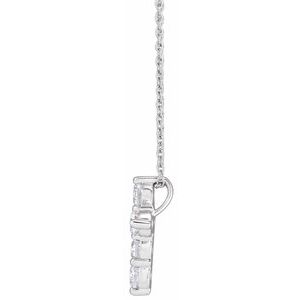 Lab-Grown Diamond Cross Necklace