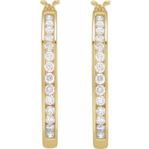 Accented Hoop Earrings