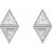 Two-Stone Bezel-Set Earrings
