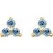 Three-Stone Cluster Earrings