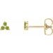 Three-Stone Cluster Earrings