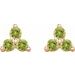 Three-Stone Cluster Earrings