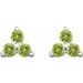 Three-Stone Cluster Earrings
