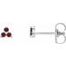 Three-Stone Cluster Earrings