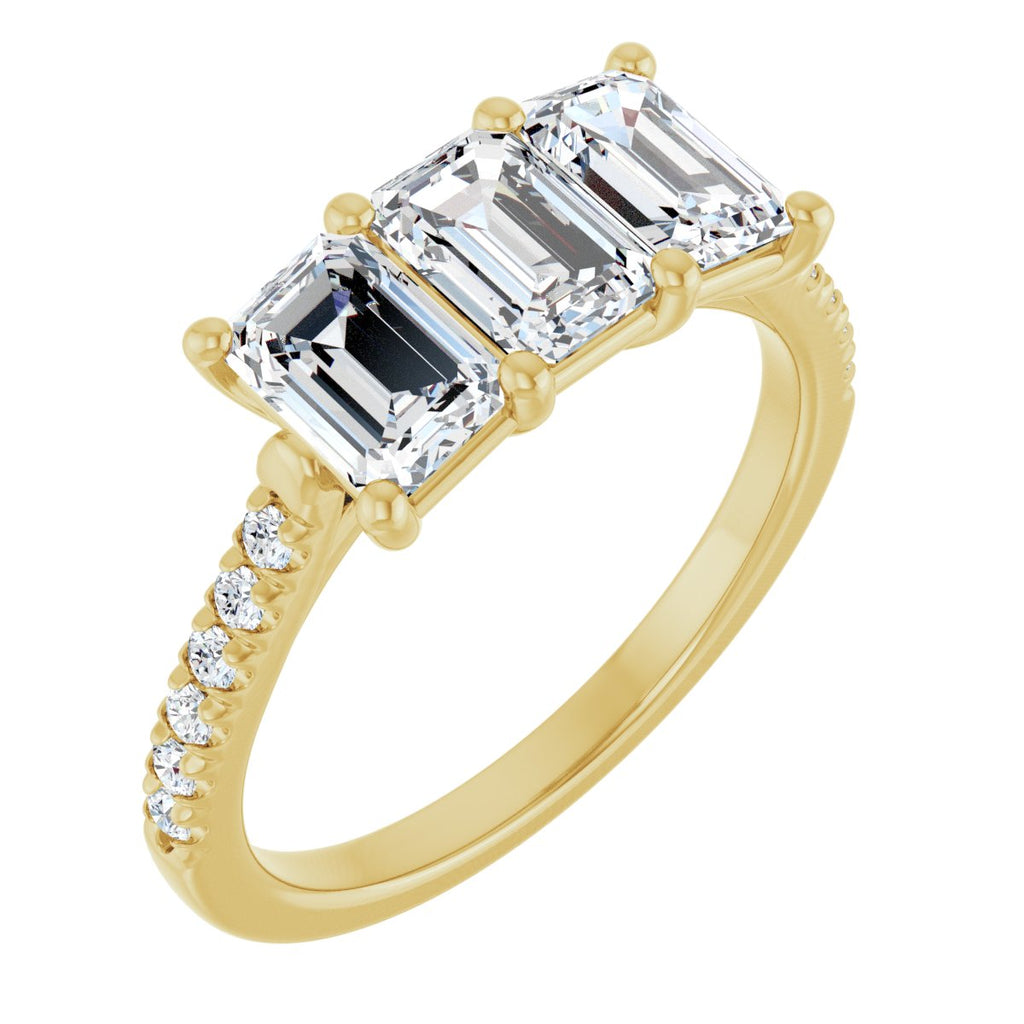 Three-Stone Anniversary Band