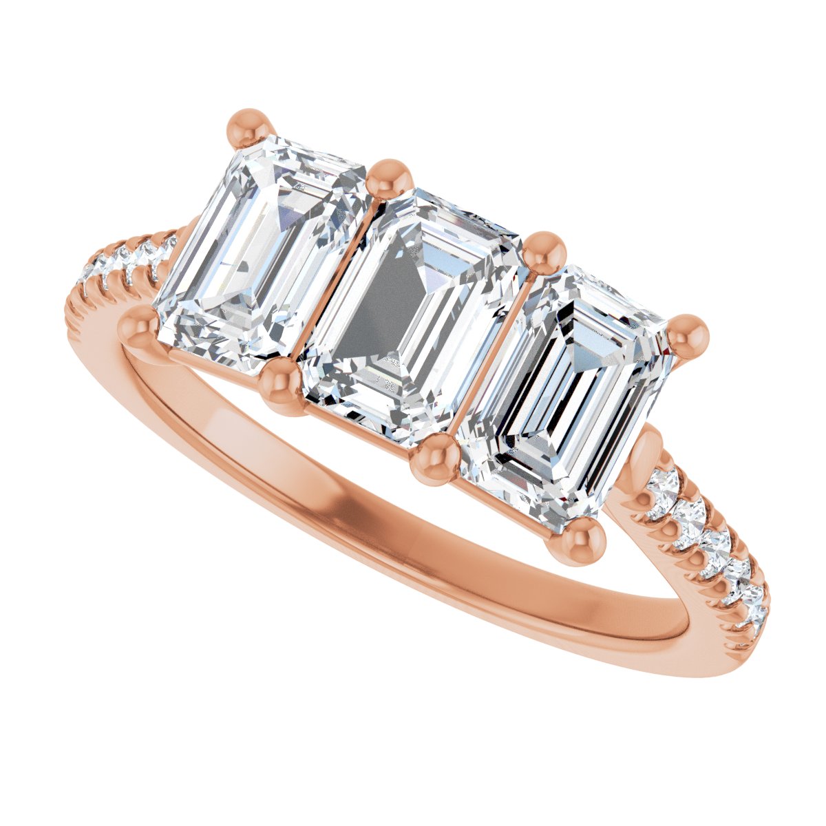 Three-Stone Anniversary Band