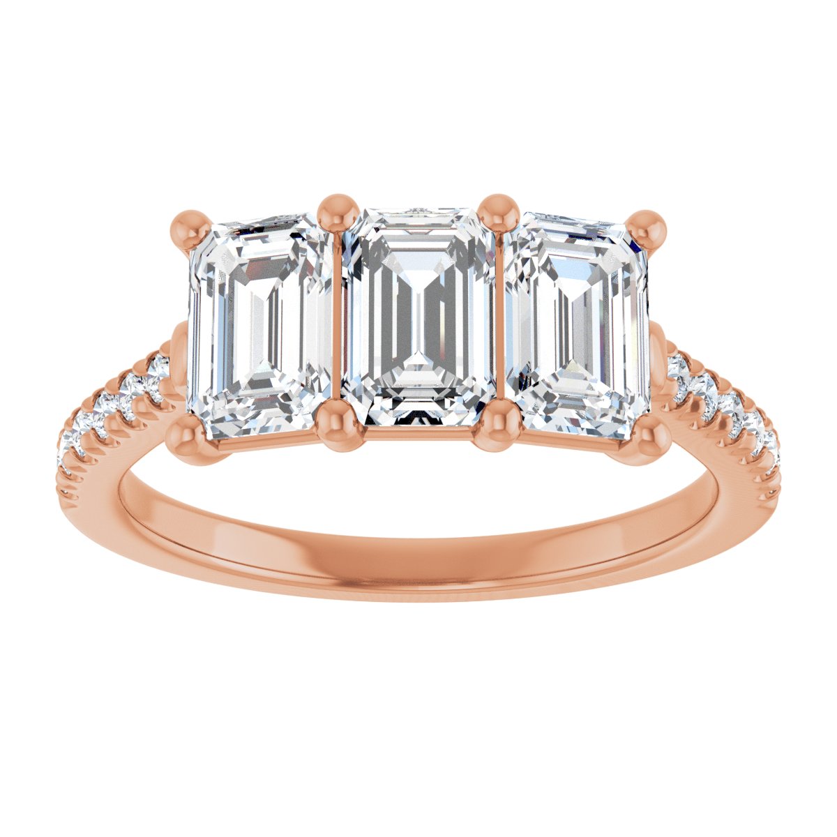 Three-Stone Anniversary Band