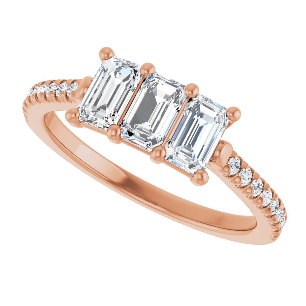 Three-Stone Anniversary Band