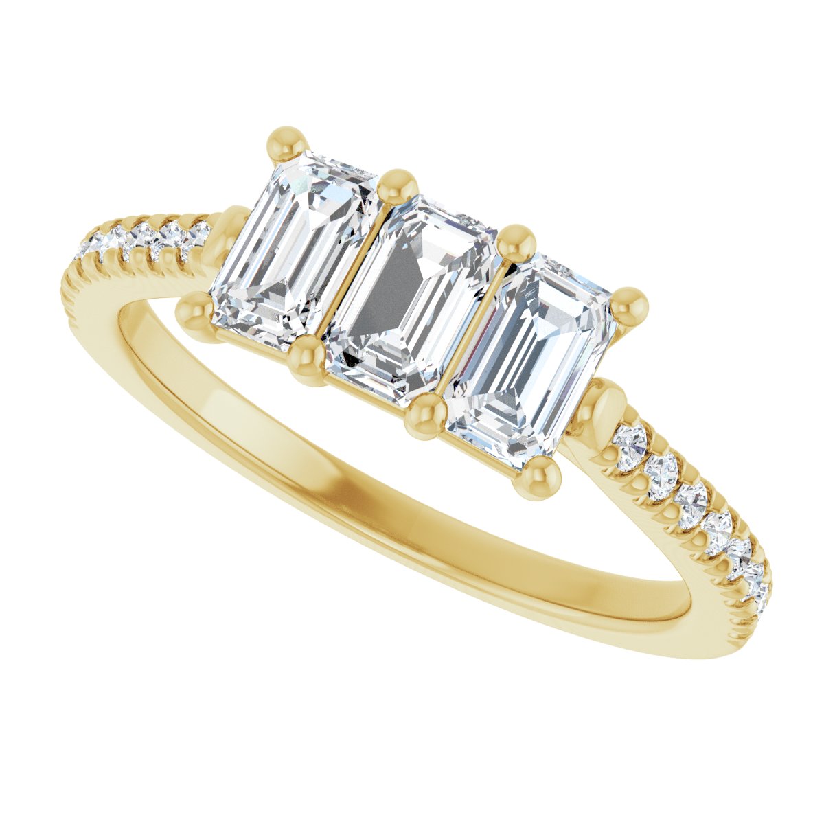 Three-Stone Anniversary Band