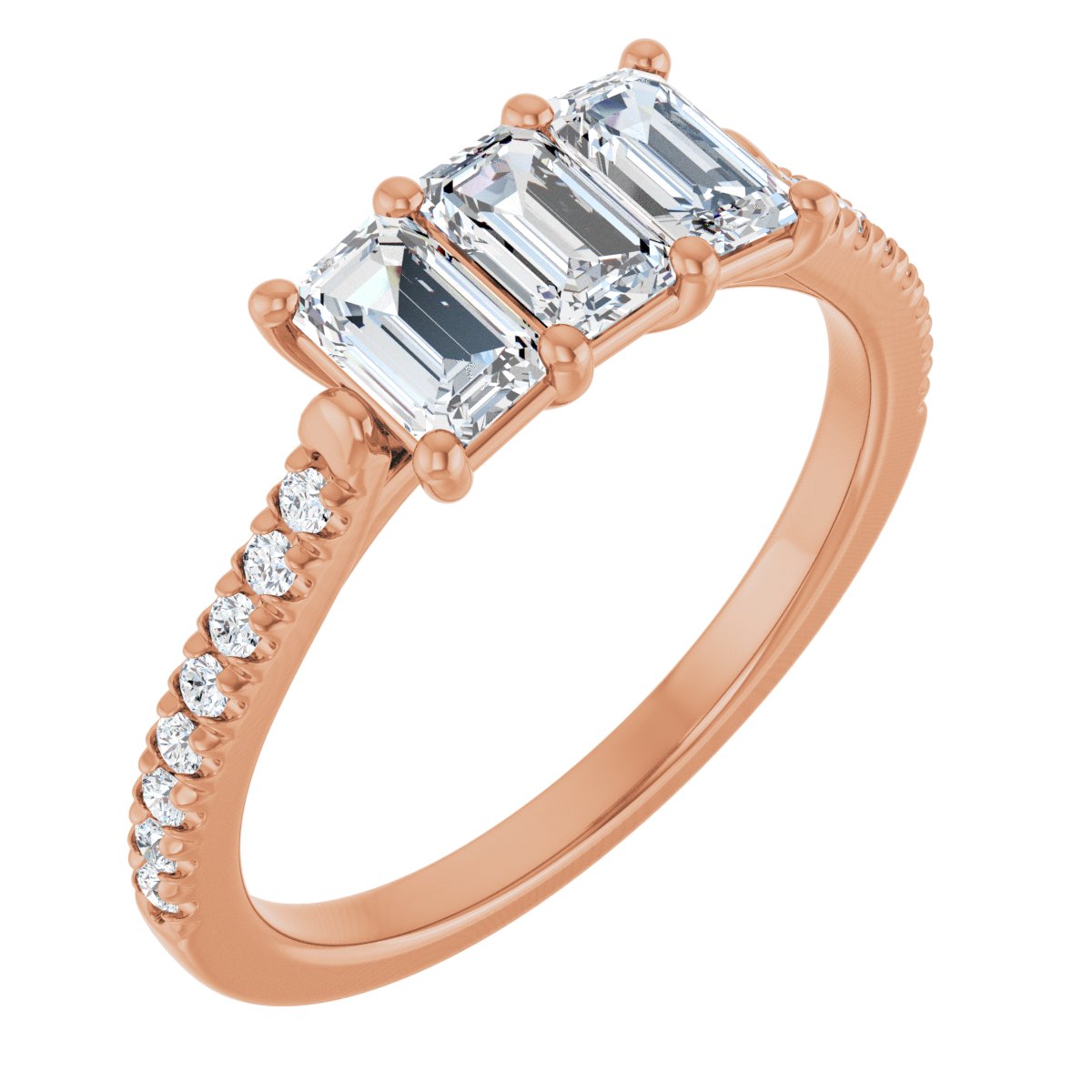 Three-Stone Anniversary Band
