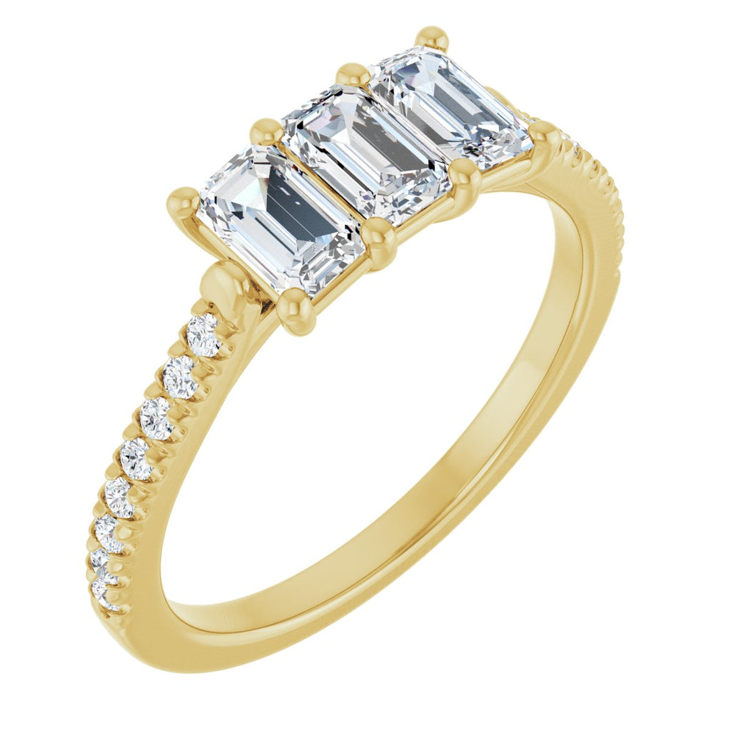 Three-Stone Anniversary Band