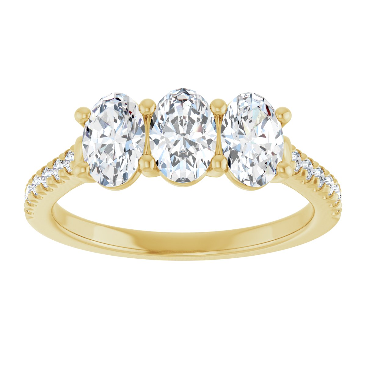 Three-Stone Anniversary Band