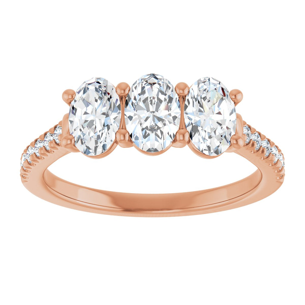 Three-Stone Anniversary Band