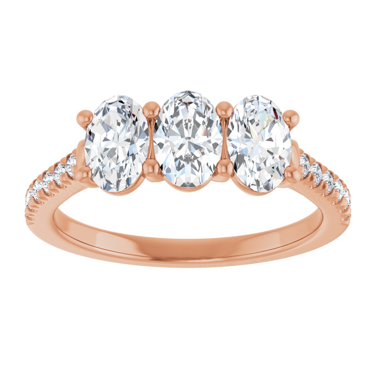 Three-Stone Anniversary Band
