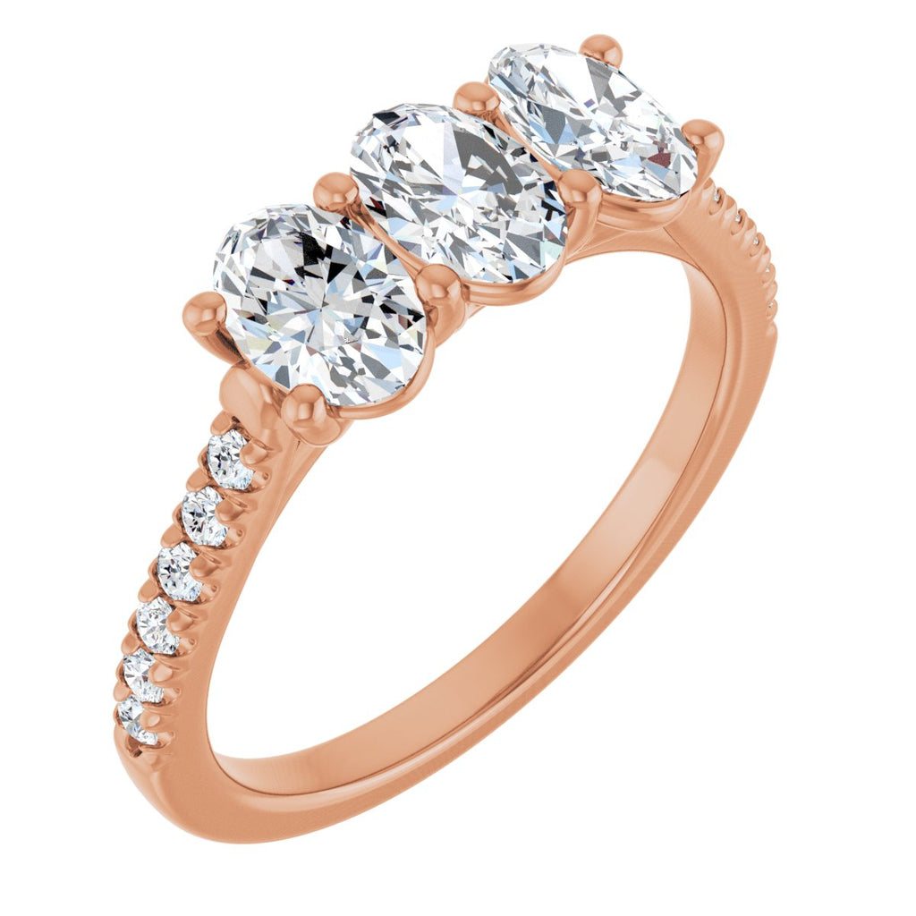 Three-Stone Anniversary Band