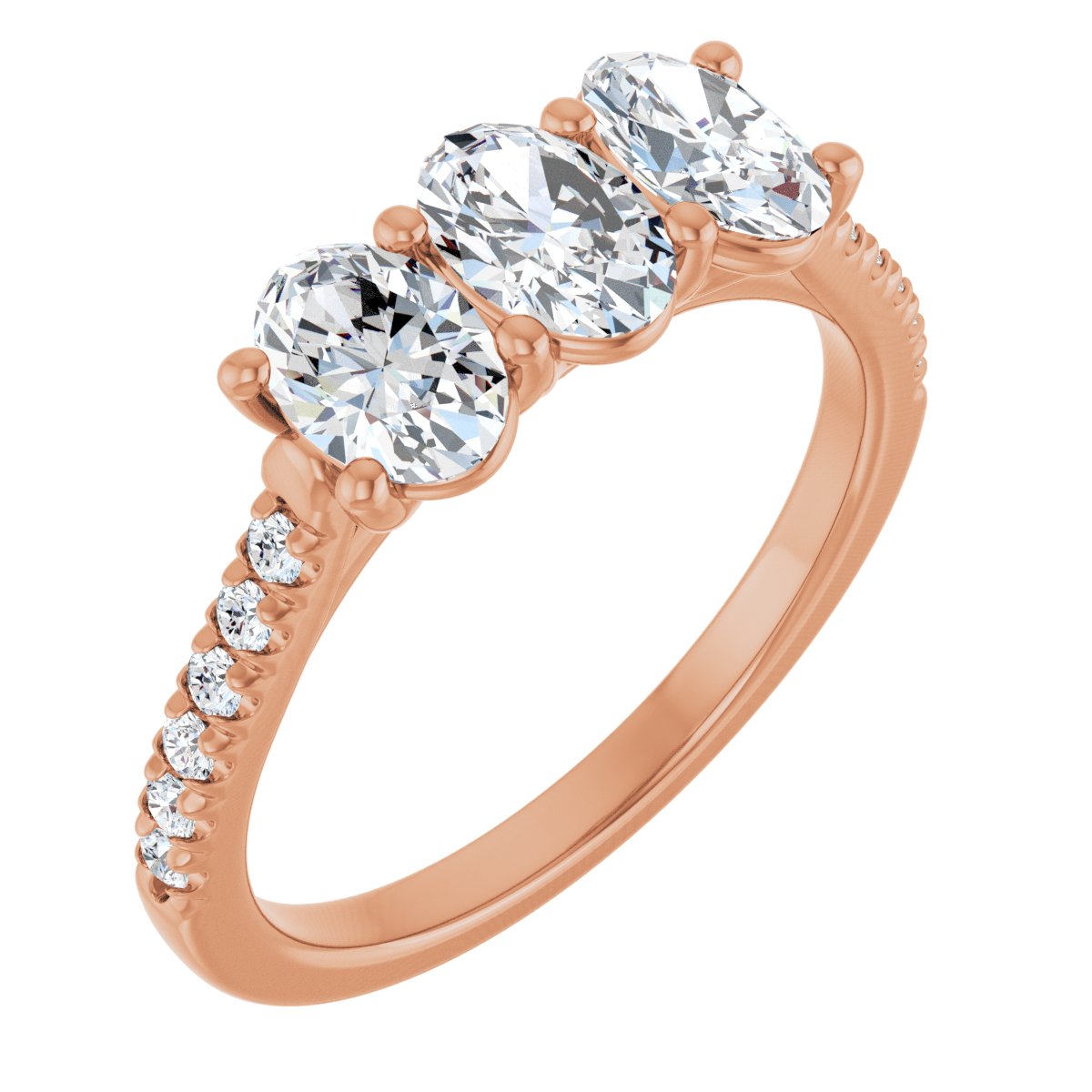 Three-Stone Anniversary Band