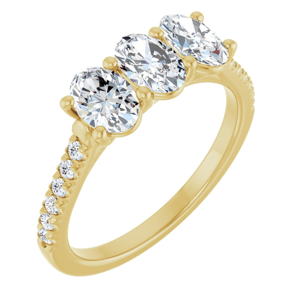 Three-Stone Anniversary Band