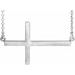 Sideways Cross Necklace
