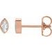 Marquise Bezel-Set Stud Earrings