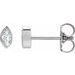 Marquise Bezel-Set Stud Earrings