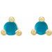 Round 3-Prong Rose-Cut Stud Earrings