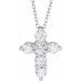Lab-Grown Diamond Cross Necklace