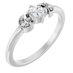 Rose-Cut Stackable Ring