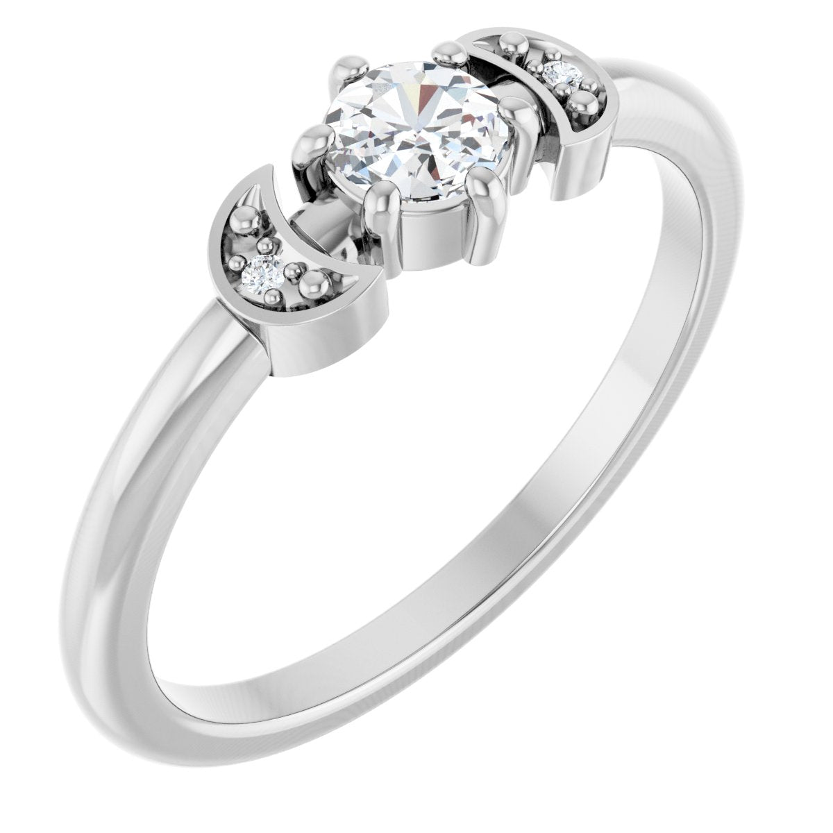 Rose-Cut Stackable Ring