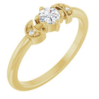 Rose-Cut Stackable Ring