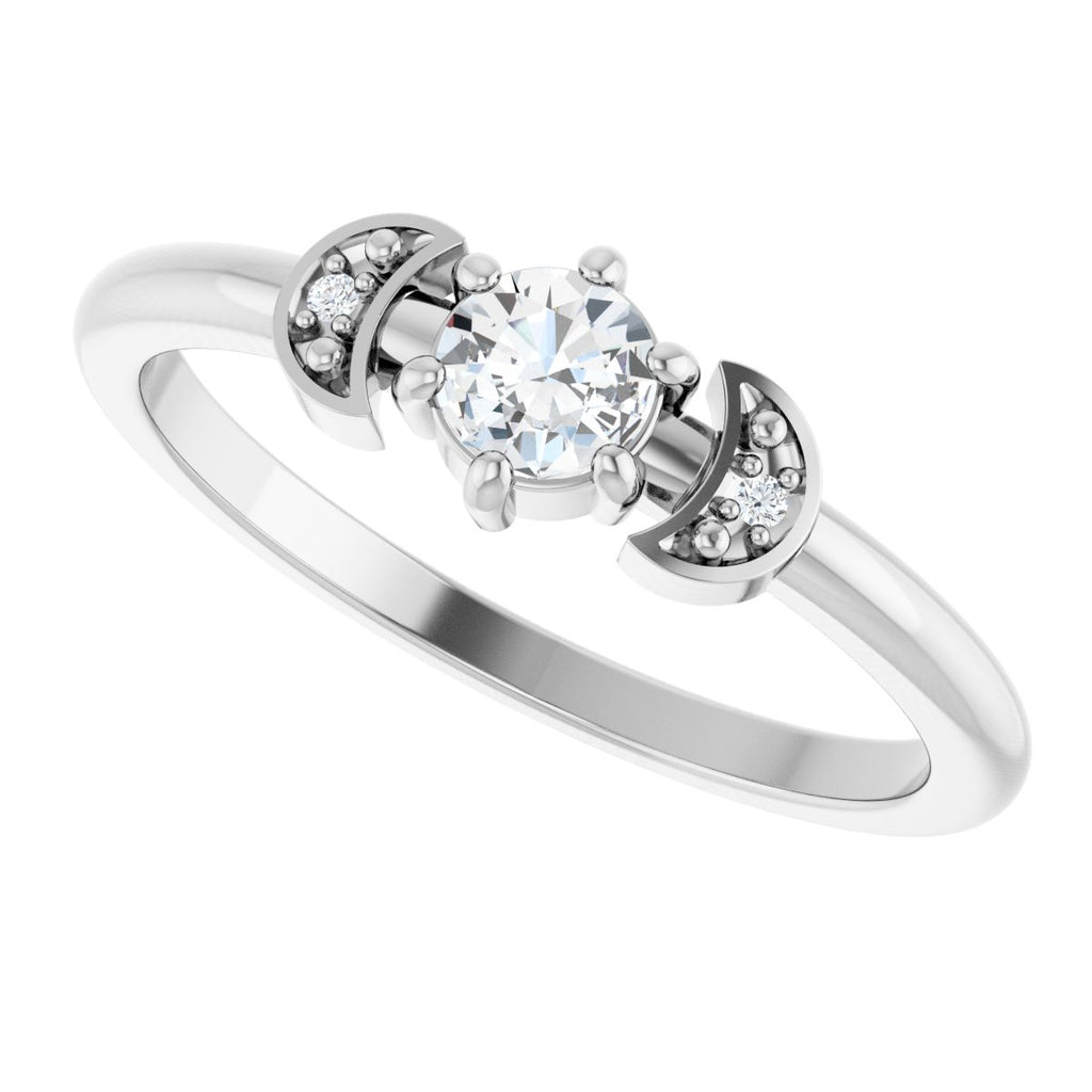 Rose-Cut Stackable Ring