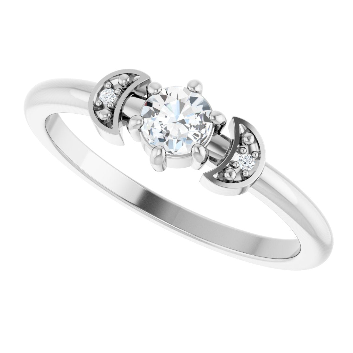 Rose-Cut Stackable Ring