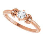 Rose-Cut Stackable Ring
