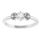 Rose-Cut Stackable Ring