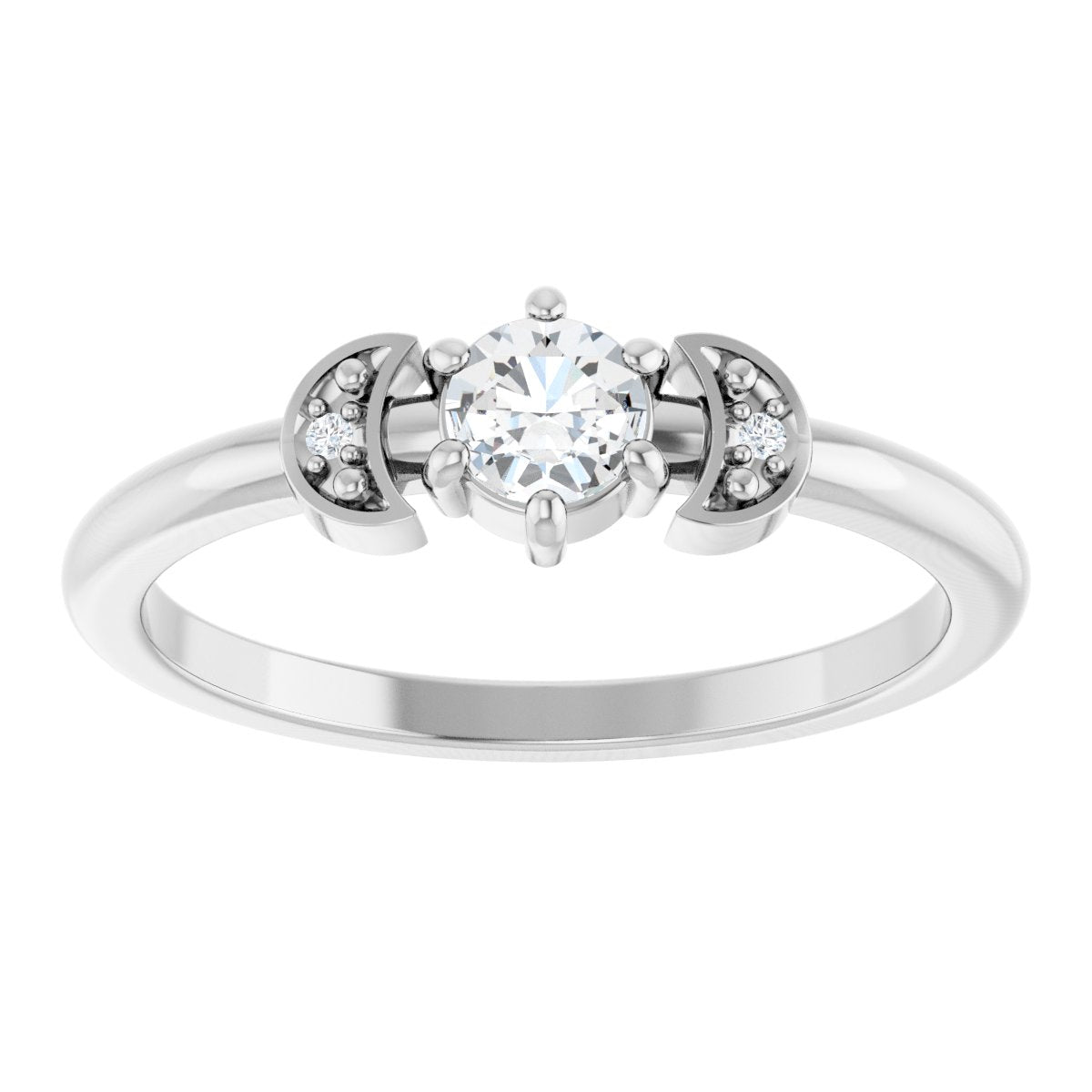 Rose-Cut Stackable Ring