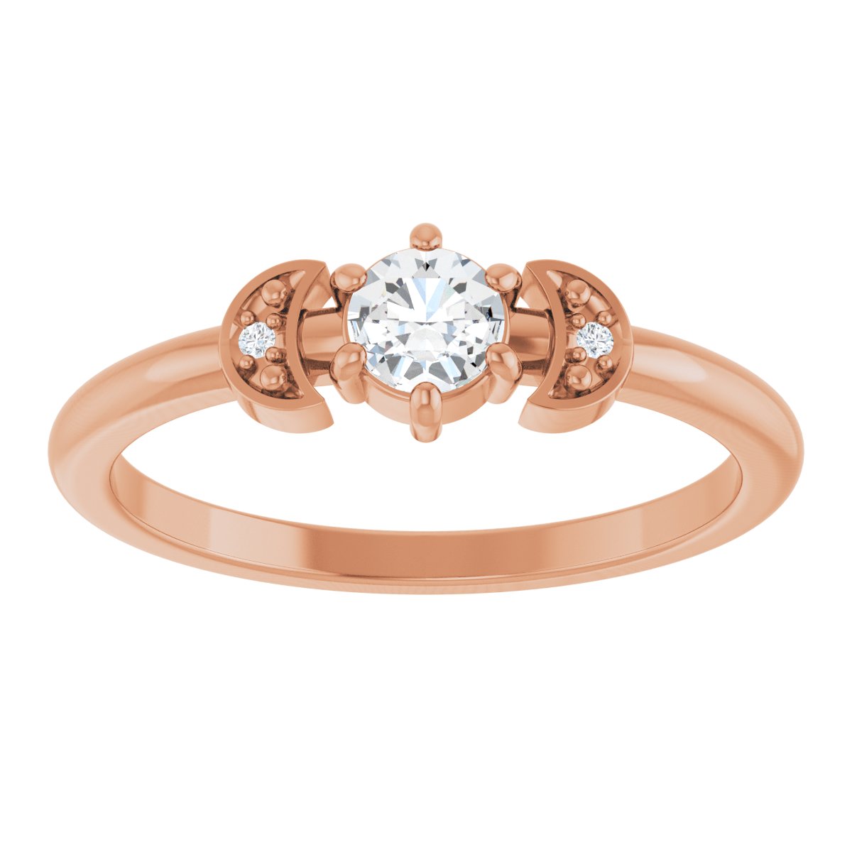Rose-Cut Stackable Ring