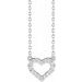 Lab-Grown Diamond Heart Necklace