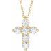 Lab-Grown Diamond Cross Necklace