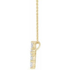Lab-Grown Diamond Cross Necklace