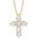 Lab-Grown Diamond Cross Necklace