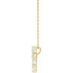 Lab-Grown Diamond Cross Necklace