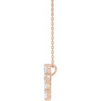 Lab-Grown Diamond Cross Necklace