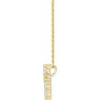 Lab-Grown Diamond Cross Necklace