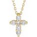 Lab-Grown Diamond Cross Necklace