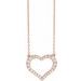 Lab-Grown Diamond Heart Necklace