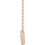 Lab-Grown Diamond Heart Necklace