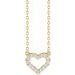 Lab-Grown Diamond Heart Necklace