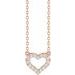 Lab-Grown Diamond Heart Necklace